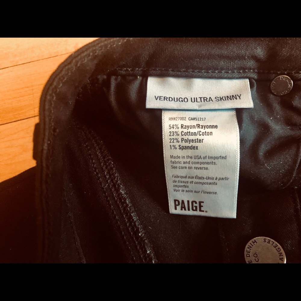 Paige verdugo ultra skinny black jeans. - Picture 5 of 6